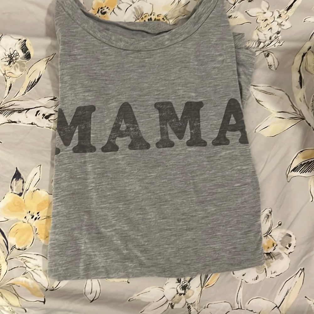 Grey MAMA tee size L